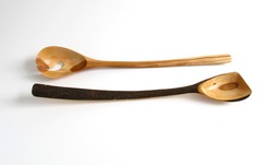 Hand carved wooden spoons by Nic Webb