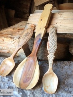 Wooden spoons made by Andrea