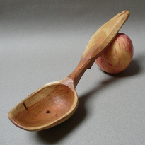 Hand carved wooden spoons by Steve Tomlin