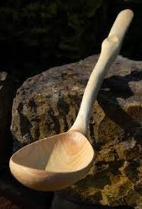 Hand carved wooden spoons by Ian Tompsett