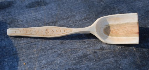 Hand carved wooden spoons by Peter Follansbee